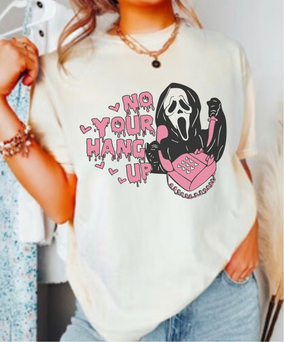 No you hang up Scream Halloween Shirt LATASHANICOLE