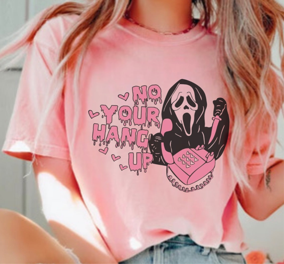No you hang up Scream Halloween Shirt LATASHANICOLE